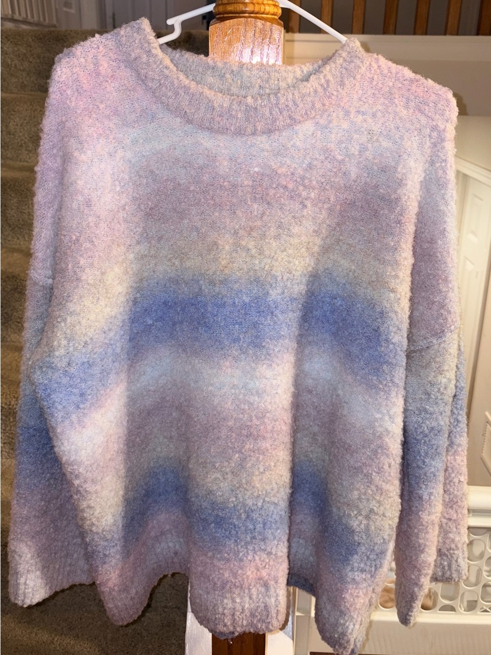 wild fable Pastel Ombre Crewneck Sweater in Lavender and Blue